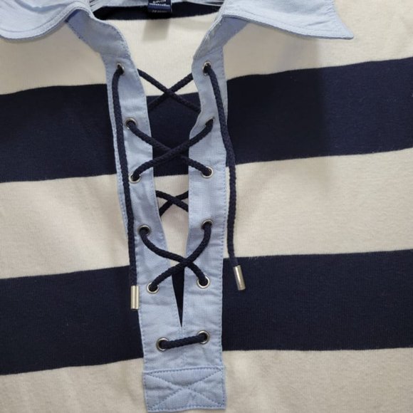 Chaps Long Tee Shirt Dress for Women - Picture 9 of 13